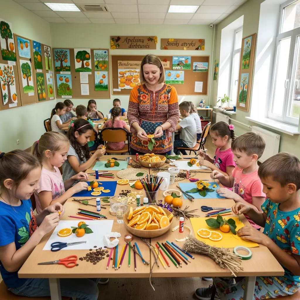 Stiprus trifoliate apelsinų krūmas, atsparus šalčiui ir ligoms.
